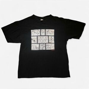 Vintage 2007 Moma art jeffrey metzner stick stuff t-shirt size L